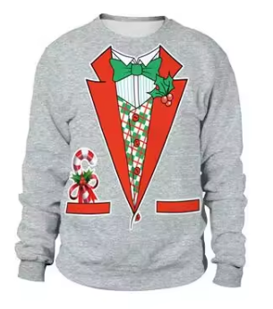 Holly Jolly Tuxedo Sweater