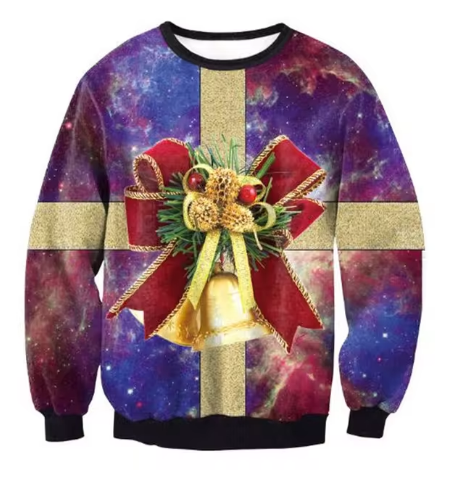 Galaxy Gift Wrap Sweater